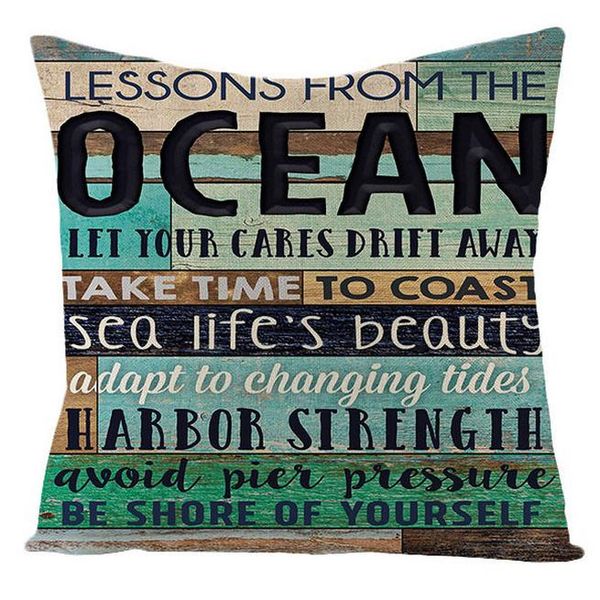 

retro 45x45cm side cushion decorative cushions print decor linen throw letter single cover cotton pillowcovers home pillows sofa bbykpq