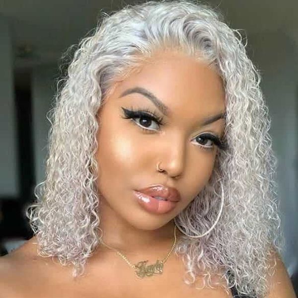 

new european and american women's wig beige fluffy explosion wig african twisted wig fashion daily wigs cover 40cm, Black