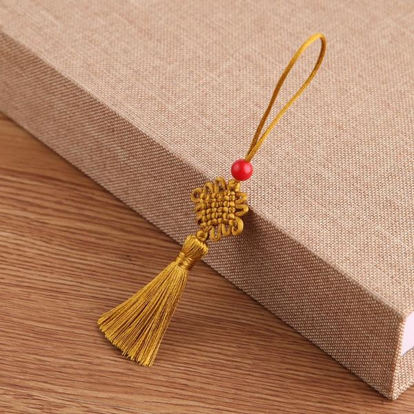 

5pcs red beads mini chinese knot tassel diy jewelry accessories home textile curtain garment sewing macrame decoration pendant h jllrrq