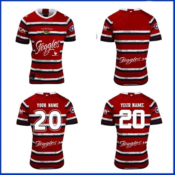 

2020 sydney roosters home jersey sydney rooster french alvaro gower evans australia anzac new corps jersey size s-5xl, Black;gray