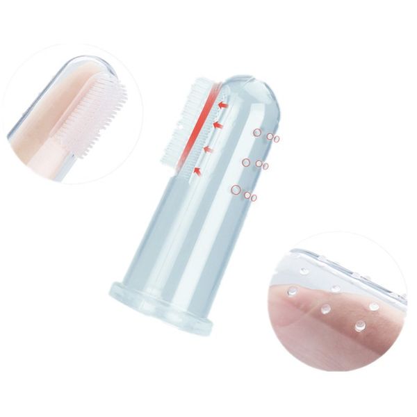 

silicone puppy cat brush finger pet toothbrush