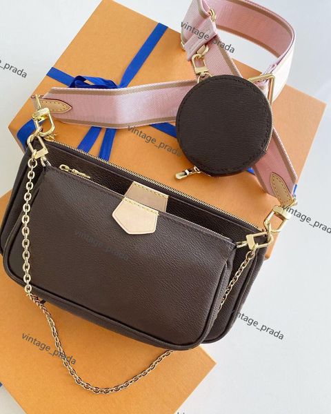 

3-piece set luxurys designers handbags tote purses women bags new fashion women's small duffle shoulder chain crossbody bag famous wall