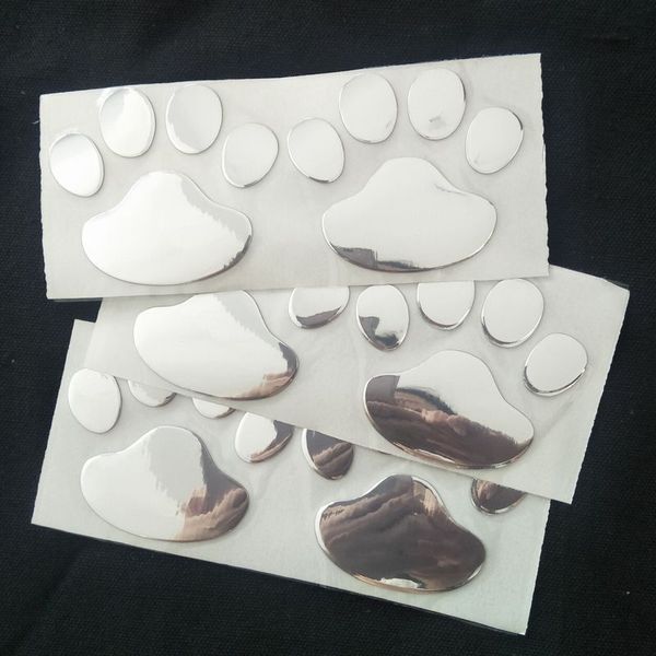 

cute design car sticker pvc material multi colour four colors 3d animal footprint pattern dog cat bear footprints cars decal new 0 8yk l2