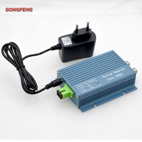 

fiber optic equipment or23b ftth catv high level optical receiver with agc converter sc apc connector mini mode inch rf 2 output special sal