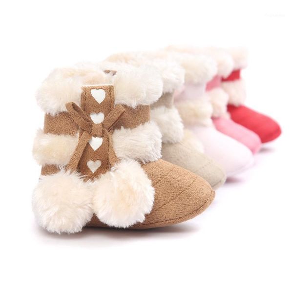 

baby boots winter plush toddler shoes baby girl booties soft warm comfortable non-slip children's crib shoes1