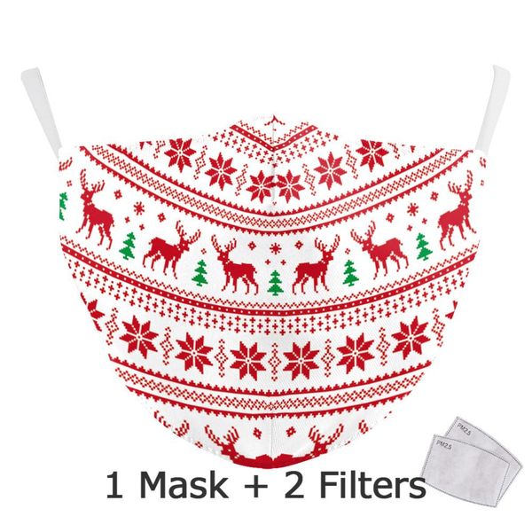 

nadanbao 2020 новых рождественские маски детей взрослых санта-клаус для печати маски resuable моющегося face cover happy new year маска снег