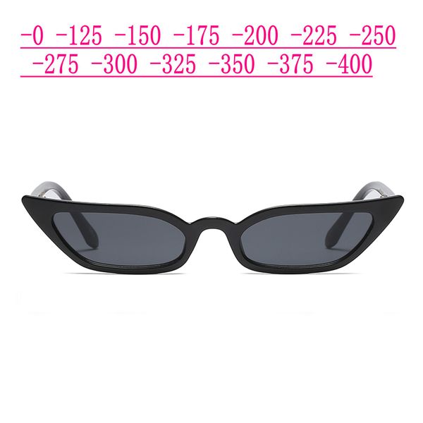 

women myopia sunglasses with diopter polarized prescription glasses retro anti-glare driving sun glasses uv400 cat black nx, White;black