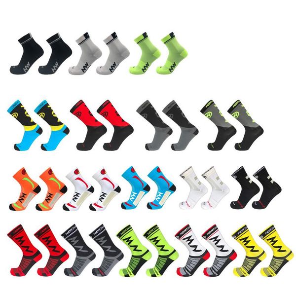 

different styles pro team men women cycling socks mtb bike socks breathable road bicycle outdoor sport summe racing, Black