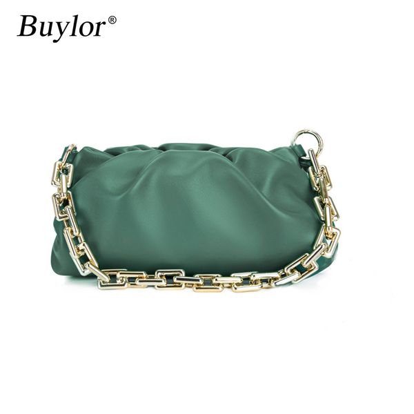 

buylor luxury handbag shoulder bag for women baguette bag retro soft solid color ladies baguette handbags fashion design girls c1223