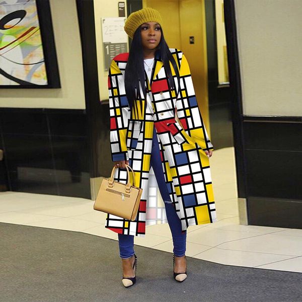 

tnnaoff plus size plaid jacket for women birthday party clothes fall fashion long sleeve streetwear night club outwear, Black;brown