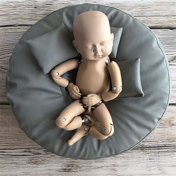 

flling beanbag baby pgraphy props leather waterproof posing sofa newborn p background fotografia accessories pillow lj201105