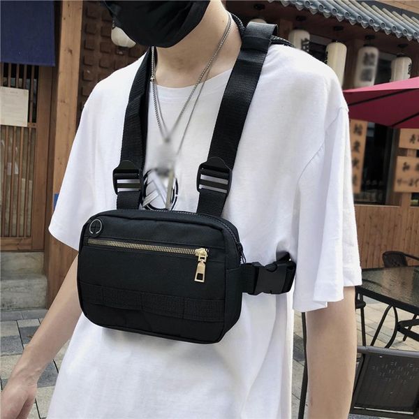 

men hip hop chest bag outdoor oxford tactical streetwear vest chest rig bags women functional military waistcoat pack g2