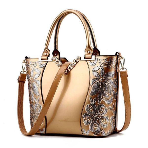

women ladies national style embroidery crossbody shoulder bag tote messenger leather satchel luxury handbags women bags designer