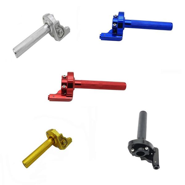 

motorcycle cnc universal 1/4 turn 7/8" aluminium alloy throttle twist grip clamp for crf50 xr50 klx110 motorcycle refit parts