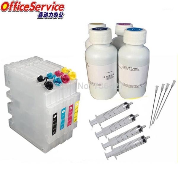 

gc21 refillable ink cartridges for ricoh gx3050 gx2500 gx gx3000 gx5000 gx7000 printer,4x100ml sublimation ink,with chip,1