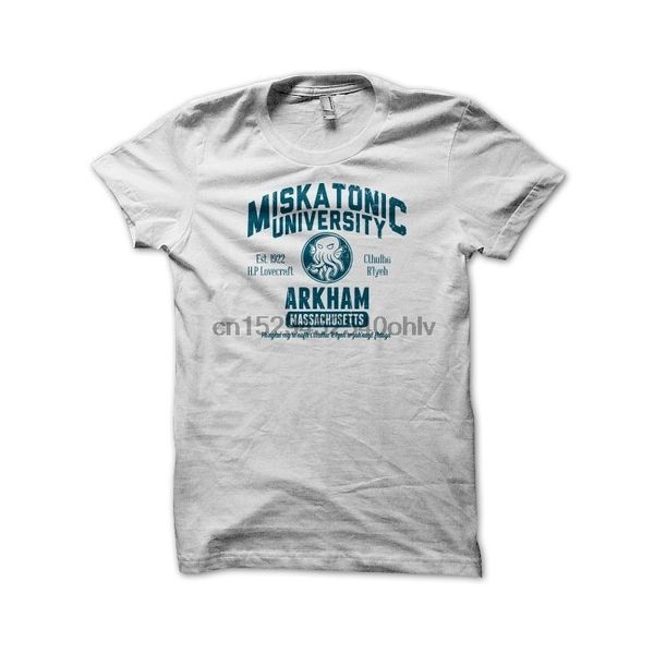 

sport men's miskatonic university white personalized t shirt