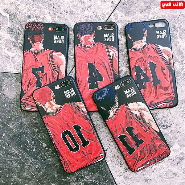 

cute cartoon japanese anime case for iphone 12 mini 11 pro xr xs max x 6 6s 7 8 plus se 2020 coque slam dunk rubber cover