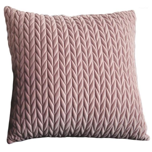 

cushion cover solid twist embroidered square pillow case ivory grey cotton pillow cover 45x45cm home decoration1