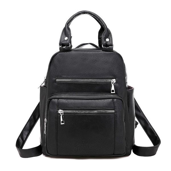 

vintage backpack women leather backpacks female shoulder bag large school bags for teenage girls travel back pack sac a dos 2020