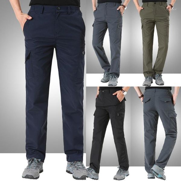 

men's pants m-4xl outdoors quick-drying casual breathable comfortable trousers army green black gray blue drop 1