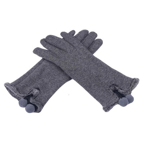 

winter gloves cycling women' fashion fluffy mittens warm full finger gloves solid color ski elegant glove handschoenen winter, Blue;gray