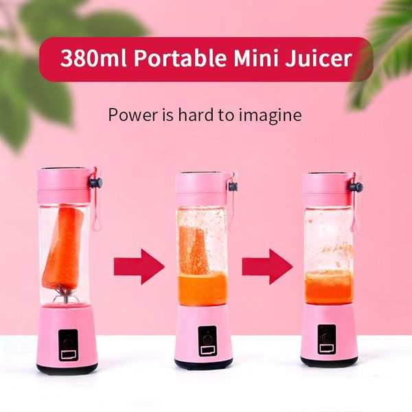 

portable blender usb chargeable mixer xiomi electric juicer machine smoothie blender mini food processor cup juice blenders