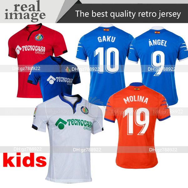 

getafe cf 20 21 soccer jerseys 2020 2021 camisetas de futbolangel mata maksimovic cucurella etxeita unal men kids kit football shirt uniform, Black;yellow