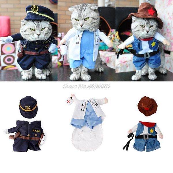 

cute pet dogs cat christmas costume clothes xmas clothing cosplay apparel outfit1