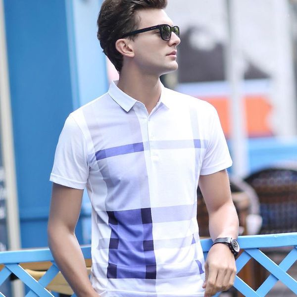 

men shirt new plaid 2019 summer fashion classic casual short sleeves cotton skull, White;black