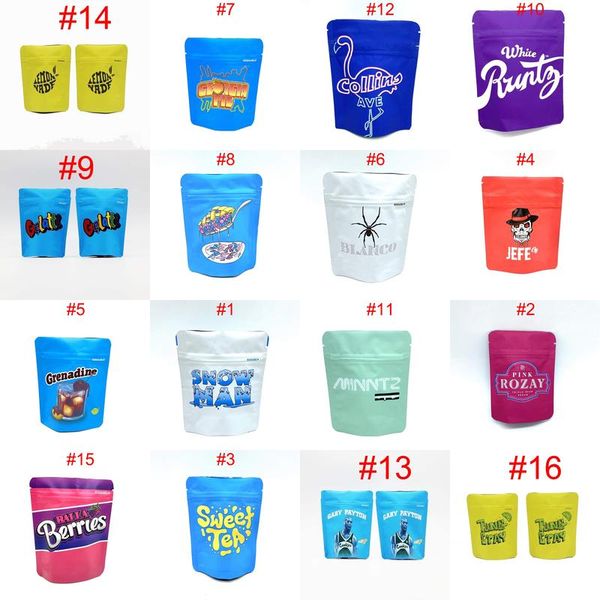 

grandiflora lemonnade minntz white runtz zipper packaging 3.5g childproof edibles pouch retail packaging bags wmtsfa hwjh