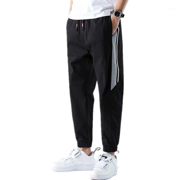 

spring and autumn men's casual pants youth loose capris korean fashion harun men's pants1, Black
