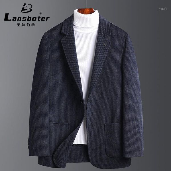 

simple double faced woolen suit for men in autumn and winter1, Black