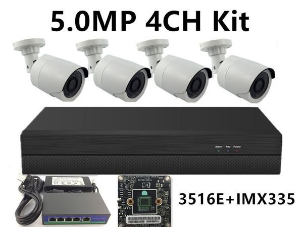 

5.0mp 4.0mp 3.0mp 2.0mp 4ch ip surveillance kit ip plastic camera irc 48v poe switch 8ch*5mp nvr cms xmeye p2p mobile
