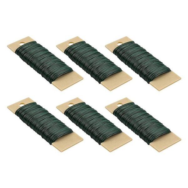 

decorative flowers & wreaths pack of 6 pieces no. 22 green flower line flexible paddle for crafts, garlands, garlands and arrangements