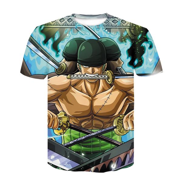 

japanese anime one piece cartoon luffy loose 3d print shirts plus size comics anime men clothing