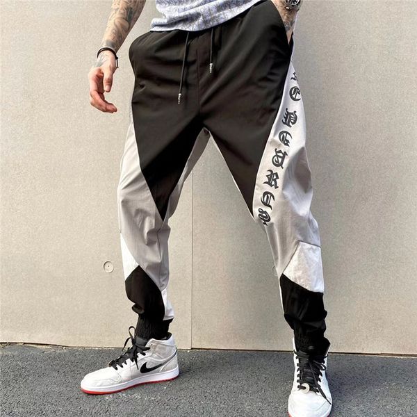 

fashion brand ch crosin sanskrit horseshoe cross casual with color contrast men's mini pants, White