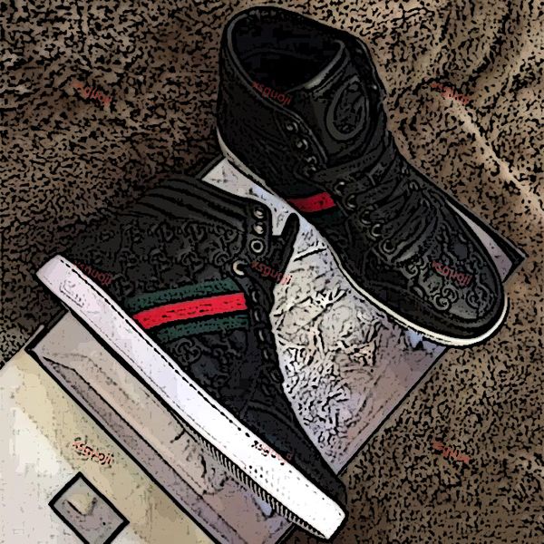 

fashion new arrival ace striple signature high sneakers mens designer shoes defined print leather sneakers on firm texture with box, Black