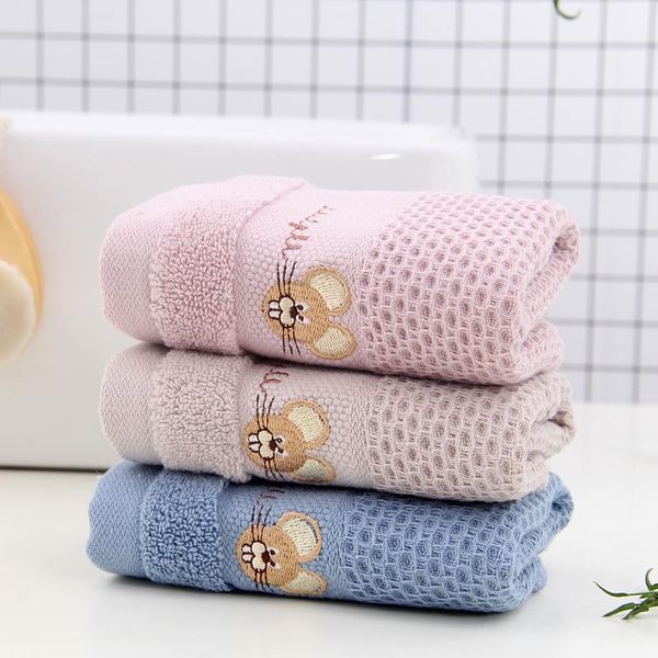 

t045a new cute microfiber soft carton pink blue kids or children hand towel face towel