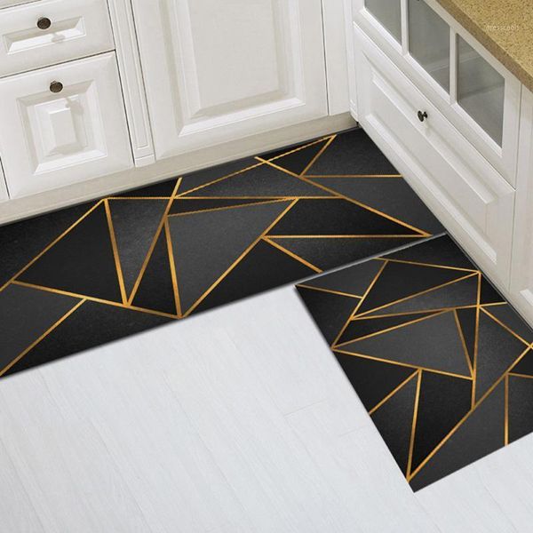 

bathroom entrance door mat washable non-slip kitchen floor mat bedroom living room bedside area rugs waterproof modern carpet1