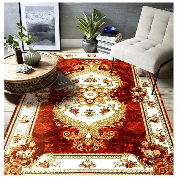 

european style soft carpet bedroom living room floor home doormats collapsed meters machine washable hand-washing rug1
