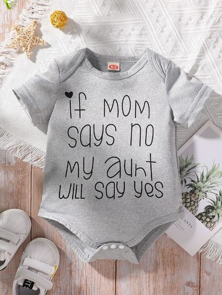 

baby slogan graphic bodysuit she02, Blue