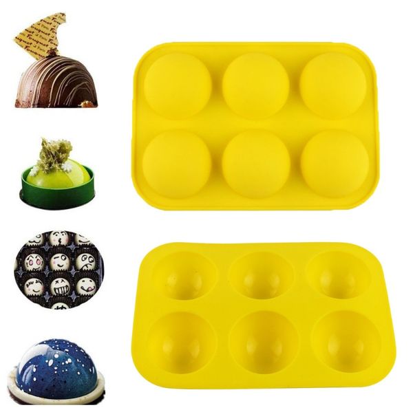 

half ball sphere sile cake mold muffin chocolate cookie baking mould pan tray cake mold decorating tools drop shipping d3 wmtcoh