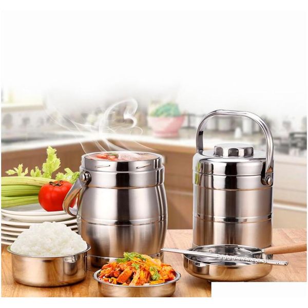 

vacuum double wall stainless steel insulated lunch bento box portable china japan style food container for kids student ttppl