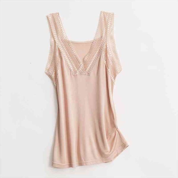 

womens 50% real silk 50% viscose lace camisole tank vest shirt sleepwear spaghetti strap tg113, White