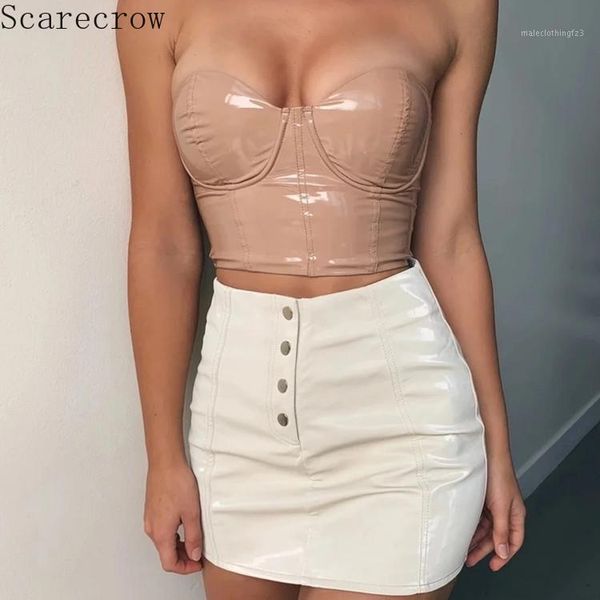 

women's tracksuits autumn leather suit flesh color short wrap-around four-button skirt two piece set women outfits for women1, Gray