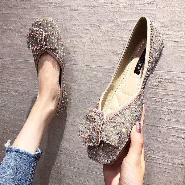 

2021 new fall lehook faerie-style british a flat foot breathable square head only muller shoes nioq, Black