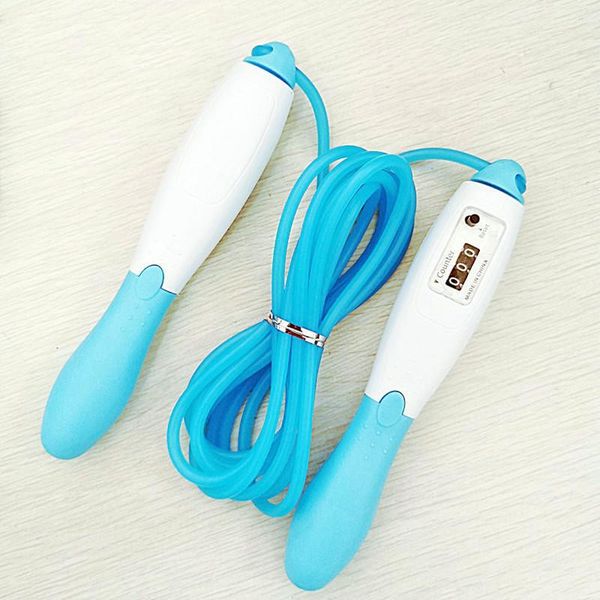 

adjustable jump ropes with counter sports fitness slim speed counting skip rope sponge handle skipping wire fitnesss equipment