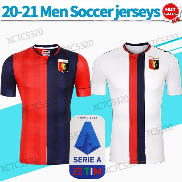 

genoa soccer jerseys home away 2021 serie a league soccer shirts men customized football uniforms, Black;yellow
