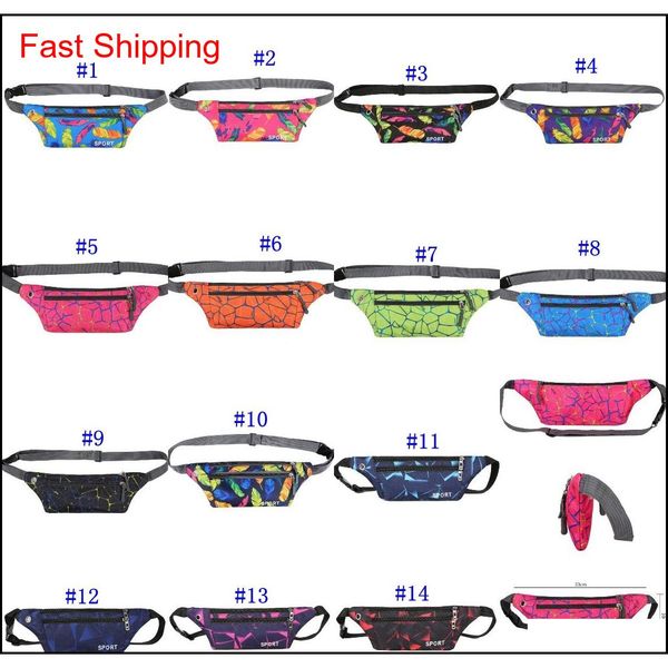 

outdoor cycling sports waistband hip bum waist bag belt for women men money phone motion fannypack ljjm2457-1 igbl3