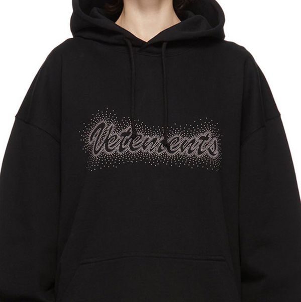 

vetements bling bling hoodie black vtm casual hooded sweatshirts sweaters cotton hoody jumpers men women hip hop streetwear mg200300